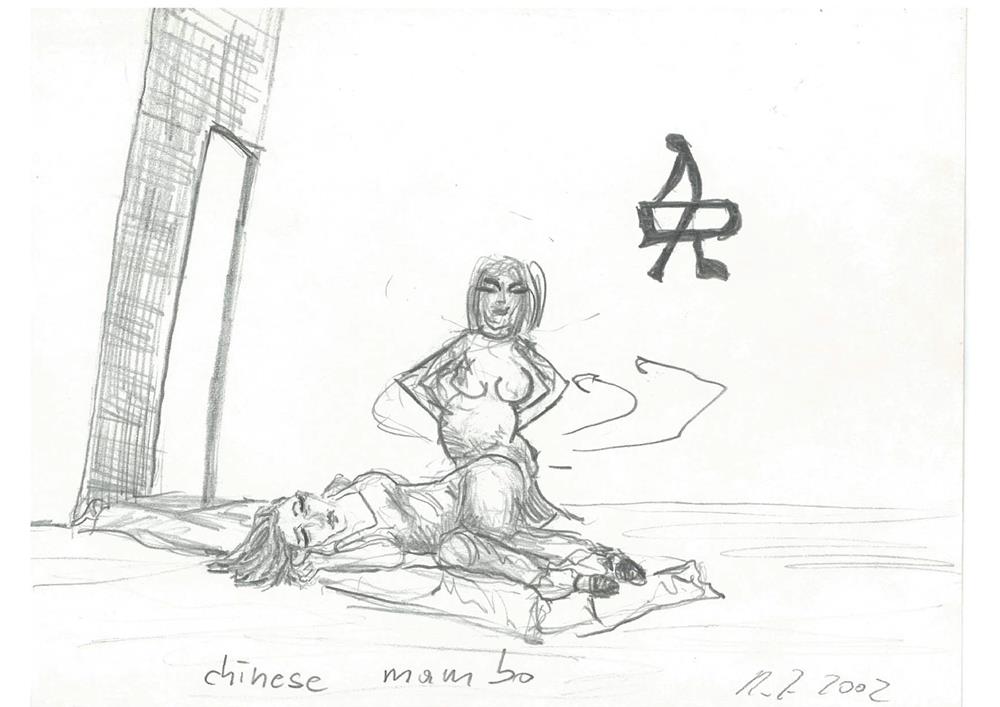 65_Ronald Zechner_chinese mambo_Bleistift-Zeichnung auf Papier_15x21_2002 (WEB)