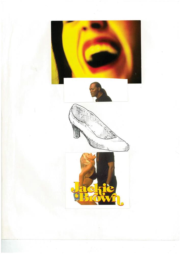 1998 - High heel - Collage auf Papier_42x59