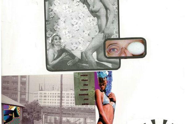 1998 - More than the tease behind the strip - Collage auf Papier_42x59