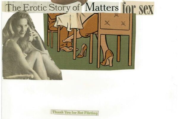 1998 - Thank you for not flirting - Collage auf Papier_42x59