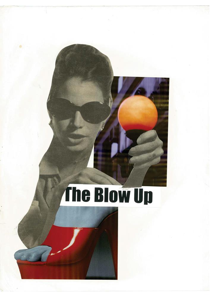 1998 - The Blow up - Collage auf Papier_42x59