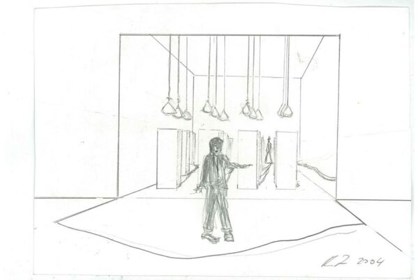 2004 - Entwurf für Hans Kressnig - Bleistift-Zeichnung auf Papier_15x21